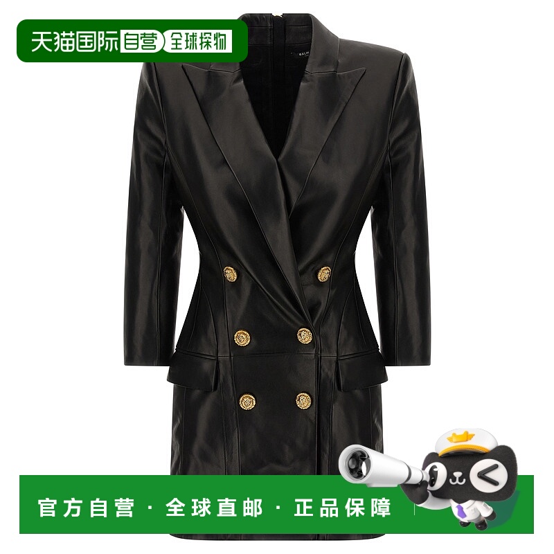 1h可退 BALMAIN 女士连衣裙 FF0R9391LD630PA AW2025 黑色 Blazer