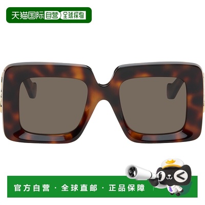 1h可退 潮奢 LOEWE 罗意威 男士 棕色 Beveled Square Maxi Anagr