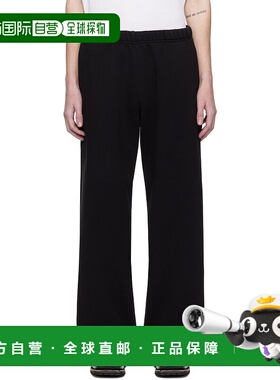 1h可退 潮奢 Les Tien 男士 黑色 Heavyweight Puddle 运动裤 CF3