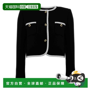 AW2024 050655170555 黑色 Crepe Jacke MOSCHINO Short 女士夹克