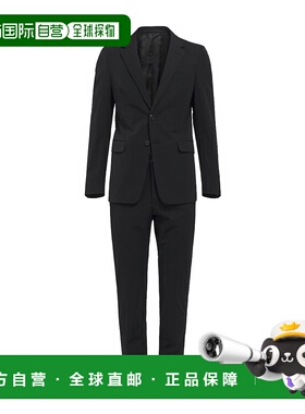 PRADA 男士休闲套装 UAF42011QLS152F0002 SS2025 黑色外套西装