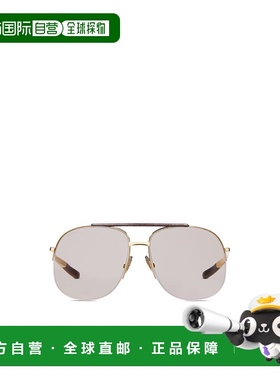 GUCCI 女士眼镜 861000I33308023 SS2026 白色 Navigator 太阳眼