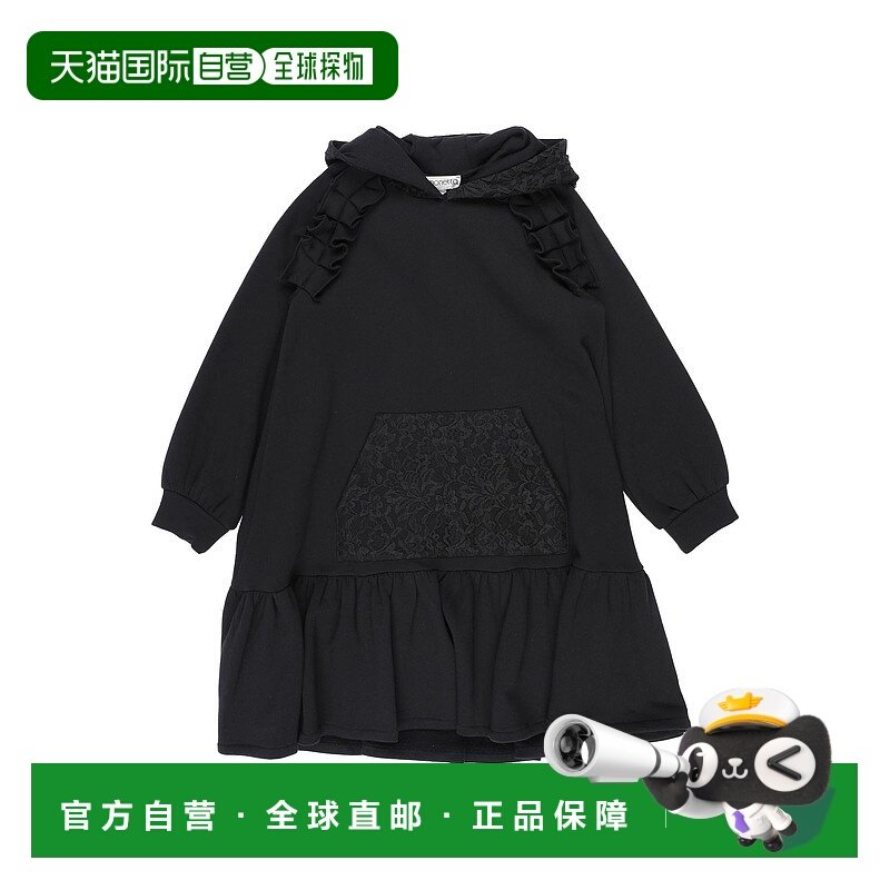 1h可退 潮奢 Simonetta 女童 连衣裙童装 black黑色 舒适时尚