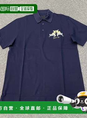 GIVENCHY 男士T恤 BM71KR3YPC401 SS2025 蓝色 短袖Polo衫