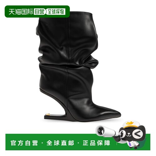 BALMAIN 女士靴子 GN0TA236LVIT0PA SS2026 黑色 Wedge ankle boo