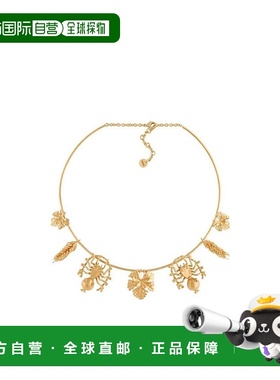 DIOR 女士项链 N1365MFDMTD300 SS2021 黄色徽标 吊坠项链