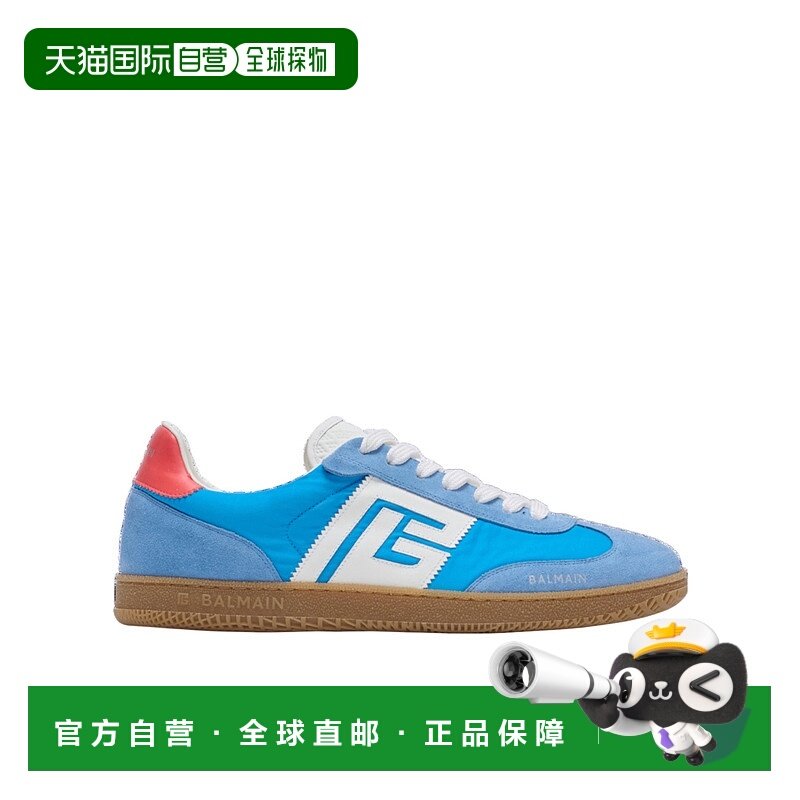 BALMAIN 男士运动鞋 FM0VI360TSHB6BS AW2025 蓝色 Balmain Swan