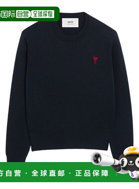 1h可退 潮奢 Ami Paris 女士 Ami 巴黎蓝色毛线衫 FKS826001414