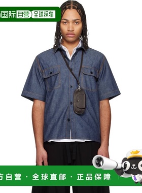 1h可退 潮奢 Sacai 男士 蓝色 Light Weight 牛仔衬衫 2603929M