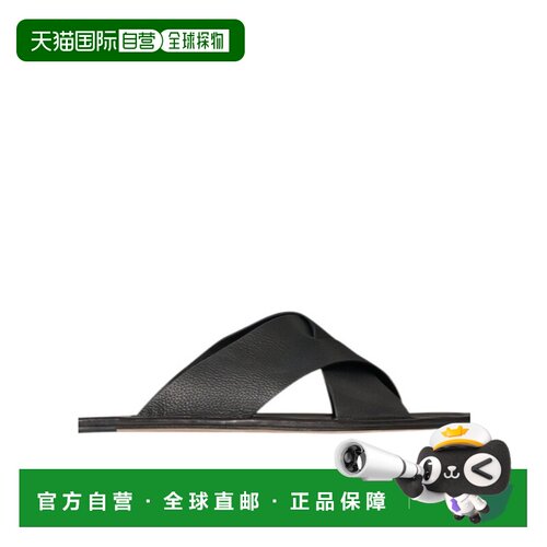 THE ROW 男士拖鞋 F2140L821BLK SS2026 黑色 圆头拖鞋