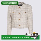 女士西服 10189441A136462KN80 SS2025 VERSACE 白色外套西装