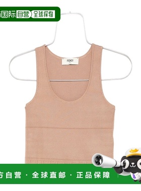 FENDI 女士背心吊带 FZXD41AUI1F1SB0 SS2025 粉红色 无袖背心