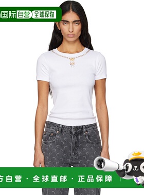 1h可退 潮奢 Marine Serre 女士 白色 Trompe L'Oeil Jewelry Jer