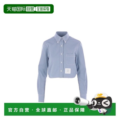 THOM BROWNE 女士衬衫 FLL183AF0991480 AW2025 蓝色长袖