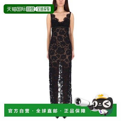 Self-Portrait 女士 长款蕾丝连衣裙 AW25096XBBLACK吊带长裙