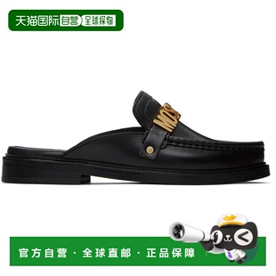 1h可退 潮奢 Moschino 莫斯奇诺 女士 黑色 Logo Lettering 穆勒