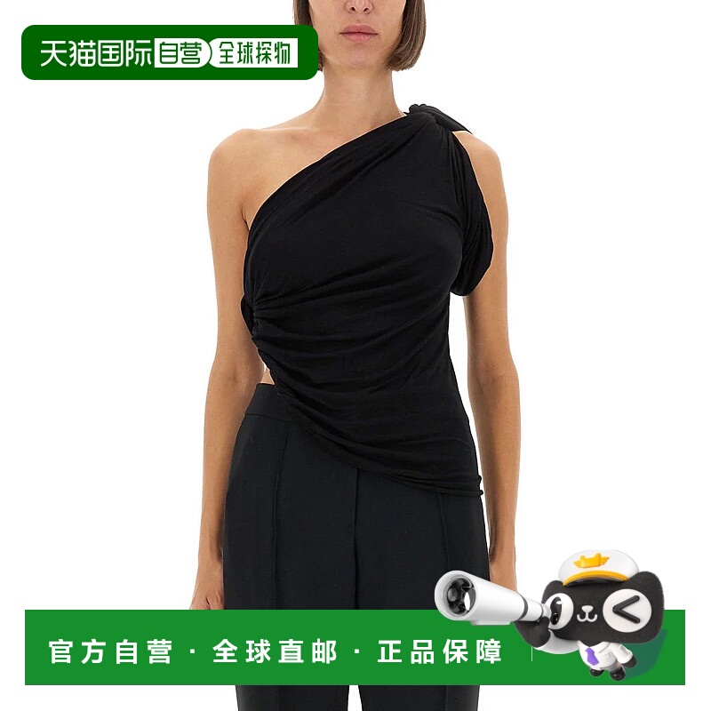 1h可退 RICK OWENS 女士T恤 LI02E3110RV09 AW2025 黑色 Rick Owe