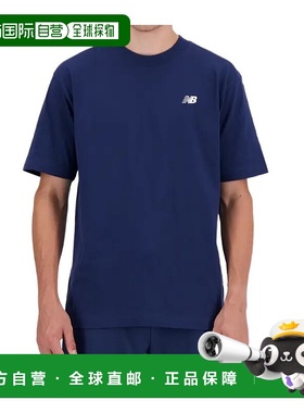 1h可退 NEW BALANCE 男士T恤 MT41509NNY SS2025 蓝色短袖
