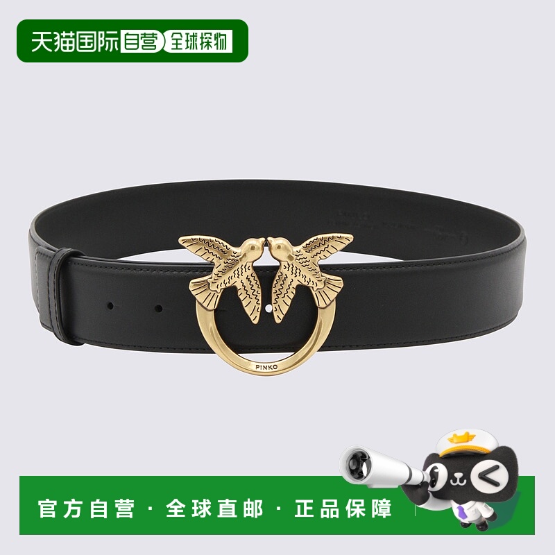 1h可退 PINKO 女士腰带 100120A0F1Z99Q AW2025 黑色 LOVE BERRY