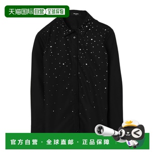 AW2025 BX5A20P0536930AG 黑色 长袖 BALMAIN 衬衫 男童衬衫