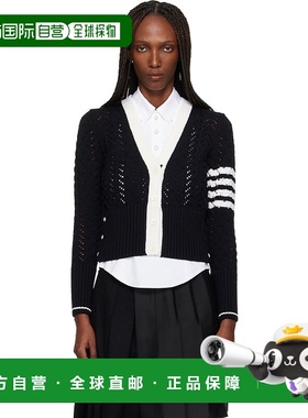 1h可退 潮奢 Thom Browne 汤姆 布朗 女士 黑色 Cable Pointelle