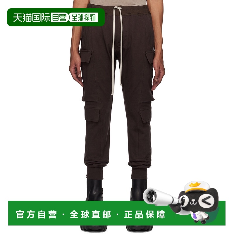 1h可退 潮奢 rick owens 瑞克 欧文斯 男士 棕色 Hollywood Masto