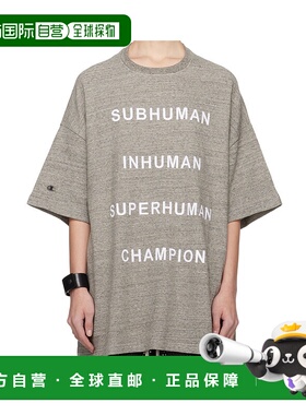 RICK OWENS 女士T恤 AW2025 CW01E1674CHMJ178女装上衣灰色