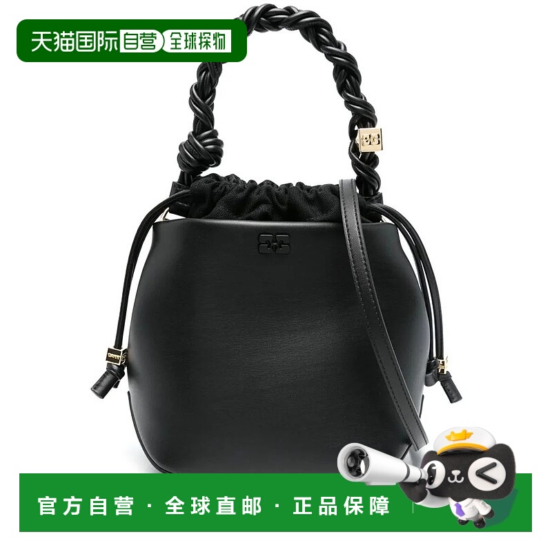 1h可退 GANNI 女士单肩包 A6934099 SS2025 黑色 Bou 单肩包