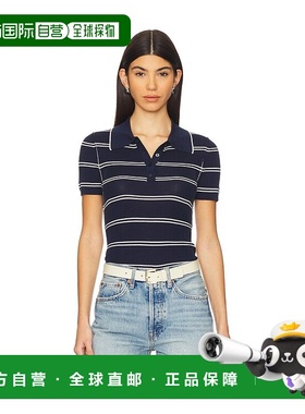1h可退 潮奢 Simkhai 女士 Matty 短袖Polo衫 1252072KSTRIPE