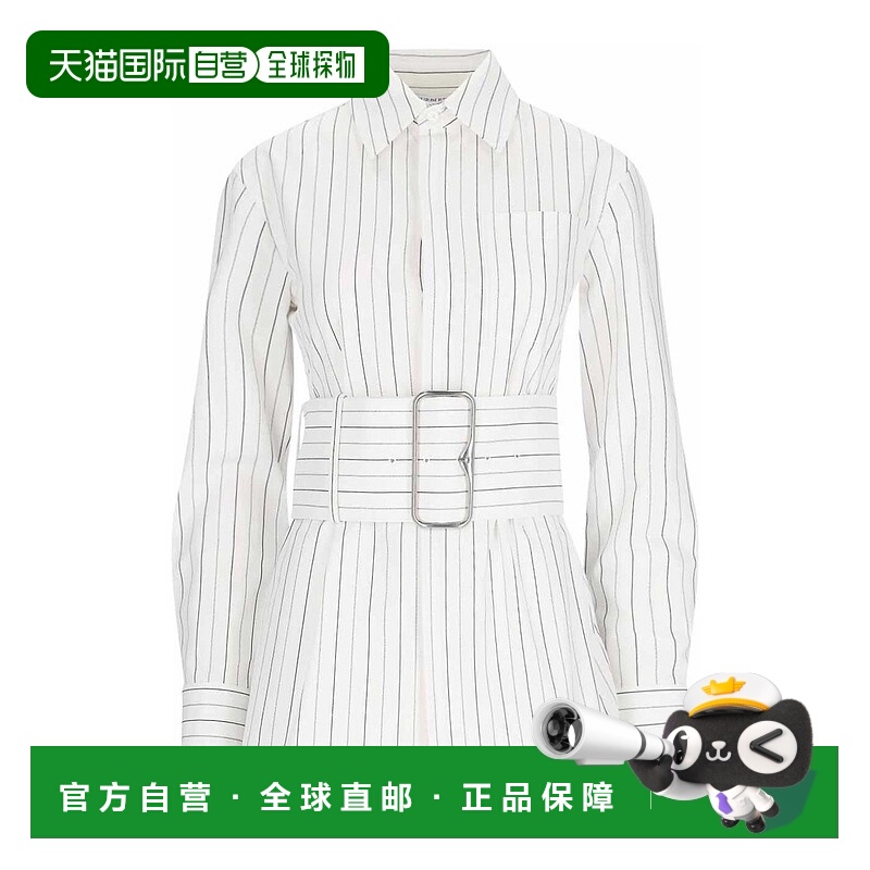 1h可退 BURBERRY 女士衬衫 8103514 SS2025 白色 Striped shirt w