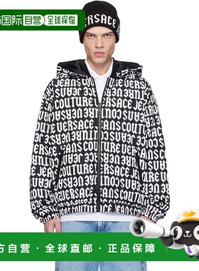 1h可退 潮奢 Versace Jeans 范思哲 男士 黑色 & 白色 Rev Monogr