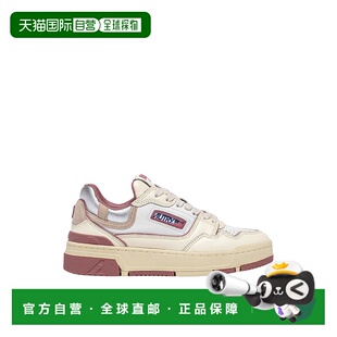 AW2025 白色 LAM 女士运动鞋 LEAT ROLWTE01WHT LOW AUTRY CLC