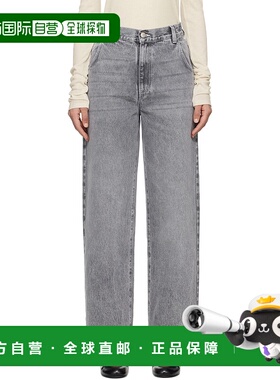 1h可退 潮奢 Mfpen 女士 灰色 Regular 牛仔裤 W125009直筒裤