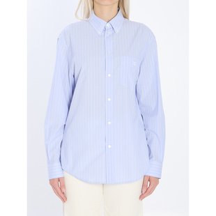 AW2025 2C16B075907SX 女士衬衫 cot Loose poplin 浅蓝色 CELINE