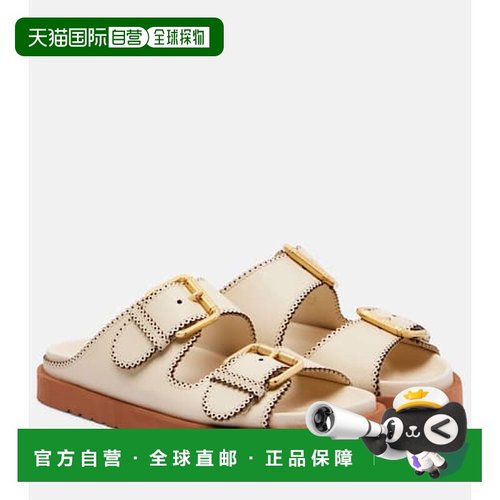 1h可退 潮奢 ZIMMERMANN 女士 Goldie 皮质凉鞋 white白色 舒适时