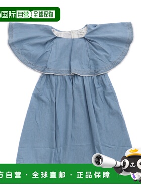 CHLOÉ 女童连衣裙 C20449Z04 SS2025 灰色 DENIM DRESS
