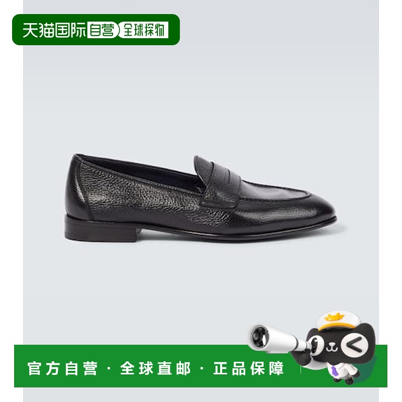 1h可退 潮奢 Brioni 布里奥尼 男士 Appia 木纹皮质乐福鞋