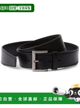PRADA 女士腰带 1CC537ASKF0002NERO SS2025 黑色 Prada Buckled