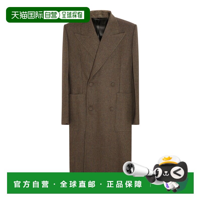 Givenchy 纪梵希 男士 双排扣翻领大衣 BMC07G14XJ