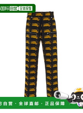 BURBERRY 男士休闲裤 8077656B7307 AW2023 花色 Printed wool pa