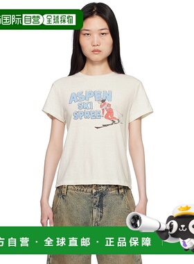 1h可退 潮奢 RE DONE 女士 灰白色 Classic Ski Spree T 恤 02402