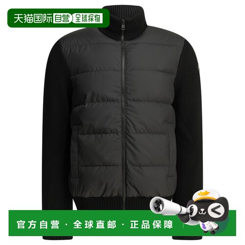 MONCLER 男士针织衫 9B00027M1131999 AW2026 黑色 Padded Cardig