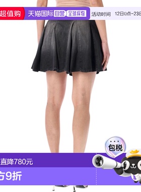 1h可退 潮奢 Diesel 迪赛 女士 De-Spiki-S 牛仔迷你半身裙 A2169