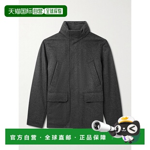 1h可退 潮奢 zegna 杰尼亚 男士 Oasi 带里衬山羊皮边羊绒大衣 UG