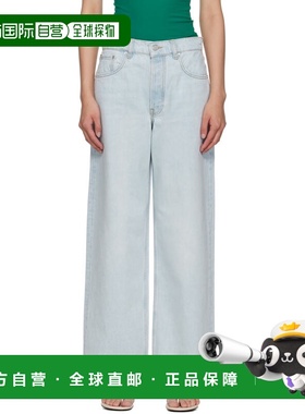 1h可退 潮奢 ANINE BING 女士 蓝色 Manon 牛仔裤 A0610584