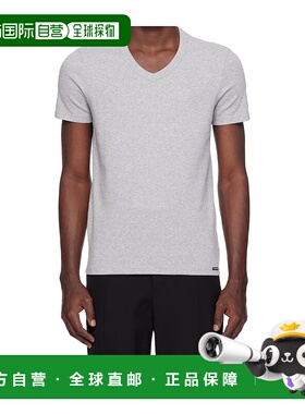 1h可退 TOM FORD 男士T恤 T4M09104GREY SS2025 花色 短袖T恤