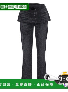 DIESEL 女士牛仔裤 A21370007DB02 AW2025 黑色 Grey Jeans With