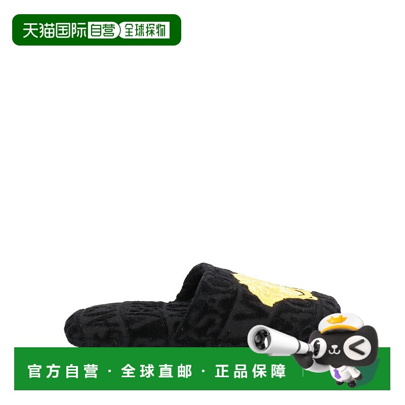 1h可退 潮奢 Versace 范思哲 女士 Slides 便鞋 black黑色 舒适时