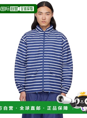 1h可退 潮奢 Daiwa 男士 蓝色 & 白色 Stripe Tech Sailing 夹克