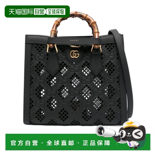 GUCCI 女士手提包 702721AAC1C1086 SS2024 黑色 双提手托特包